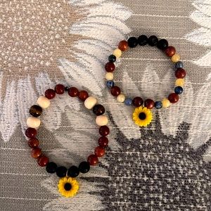 Boho lava rock bracelets